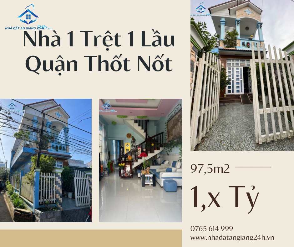 BÁN NHÀ 1 TRỆT 1 LẦU, HẺM QL91, PHƯỜNG TRUNG KIÊN, QUẬN THỐT NỐT